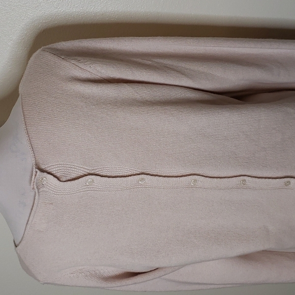 NEW Benedetta B. Merino Wool Cashmere Sweater Button Back Cardigan Luxury Comfy - Picture 5 of 16